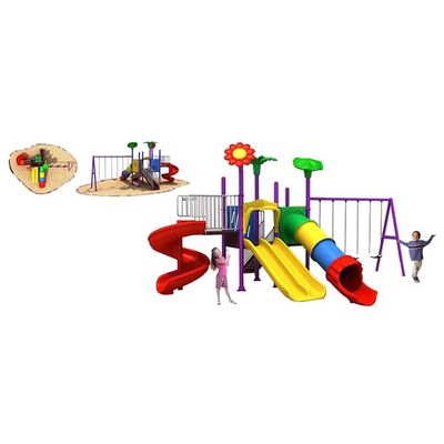MYTS Mega Garden  dual and single slides and swings
